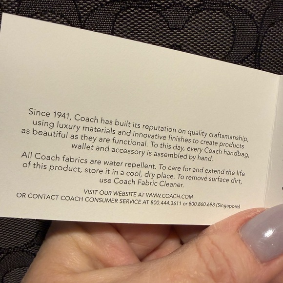 Coach Black and Gray Signature Crossbody Bag - Picture 6 of 6